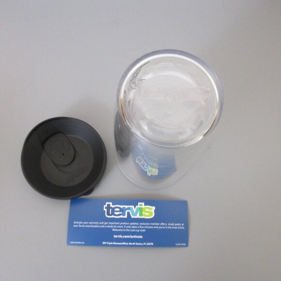 Tervis 16 oz. Tumbler Groom Silhouette Tumbler Clear w/Black Travel Lid NEW - Picture 3 of 5